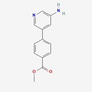molecular formula C13H12N2O2 B1510690 Methyl 4-(5-aminopyridin-3-yl)benzoate CAS No. 1011479-08-5