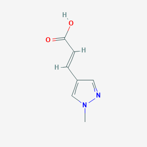 molecular formula C7H8N2O2 B151078 (2E)-3-(1-methyl-1H-pyrazol-4-yl)acrylic acid CAS No. 689251-97-6