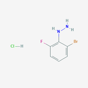molecular formula C6H7BrClFN2 B151079 (2-Bromo-6-fluorophenyl)hydrazine hydrochloride CAS No. 1049729-31-8