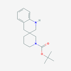 molecular formula C18H26N2O2 B1510790 Tert-butyl 2',4'-dihydro-1'H-spiro[piperidine-3,3'-quinoline]-1-carboxylate CAS No. 189320-53-4