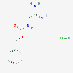 molecular formula C10H14ClN3O2 B015108 (2-Amino-2-iminoethyl)carbamic acid benzyl ester hydrochloride CAS No. 50850-19-6
