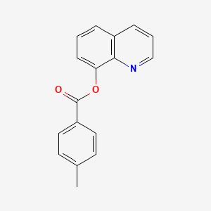 molecular formula C17H13NO2 B15108583 Quinolin-8-yl 4-methylbenzoate 