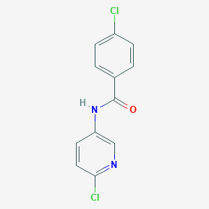 molecular formula C12H8Cl2N2O B151086 4-氯-N-(6-氯吡啶-3-基)苯甲酰胺 CAS No. 325457-99-6