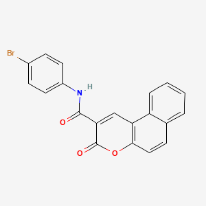molecular formula C20H12BrNO3 B15108646 N-(4-bromophenyl)(3-oxobenzo[f]chromen-2-yl)carboxamide 