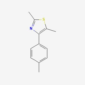 molecular formula C12H13NS B15108731 2,5-Dimethyl-4-(4-methylphenyl)-1,3-thiazole CAS No. 324067-70-1