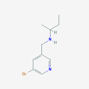 molecular formula C10H15BrN2 B1510917 N-((5-bromopyridin-3-yl)methyl)butan-2-amine CAS No. 1183693-62-0