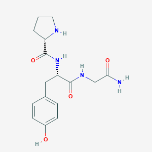 molecular formula C16H22N4O4 B151093 Prolyl-tyrosyl-glycinamide CAS No. 132149-55-4