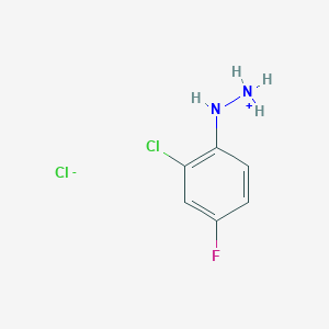 molecular formula C6H7Cl2FN2 B151097 2-Chloro-4-fluorophenylhydrazine hydrochloride CAS No. 497959-29-2