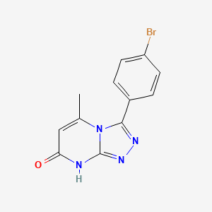 molecular formula C12H9BrN4O B15110103 3-(4-Bromophenyl)-5-methyl[1,2,4]triazolo[4,3-a]pyrimidin-7-ol CAS No. 326003-73-0