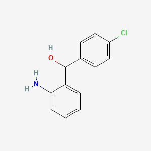 molecular formula C13H12ClNO B15110120 (2-Aminophenyl)(4-chlorophenyl)methanol 
