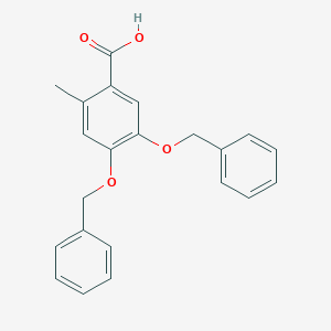 molecular formula C22H20O4 B151103 4,5-Bis(benzyloxy)-2-methylbenzoic acid CAS No. 127531-39-9
