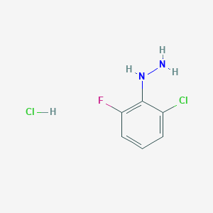 molecular formula C6H7Cl2FN2 B151116 (2-Chloro-6-fluorophenyl)hydrazine hydrochloride CAS No. 529512-79-6