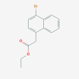 molecular formula C14H13BrO2 B1511161 Ethyl 2-(4-bromonaphthalen-1-yl)acetate 