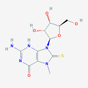 molecular formula C11H15N5O5S B151117 7,8-Dihydro-7-methyl-8-thioxoguanosine CAS No. 127794-14-3