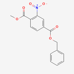 4-Benzyl 1-methyl 2-nitroterephthalate