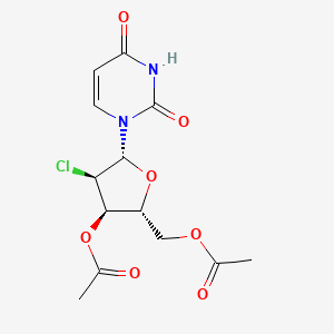 ((2R,3R,4R,5R)-3-acetoxy-4-chloro-5-(2,4-dioxo-3,4-dihydropyrimidin-1(2H)-yl)tetrahydrofuran-2-yl)methyl acetate