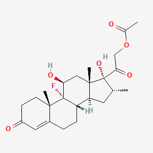 16alpha-Methyl-9alpha-fluorocortisol 21-acetate