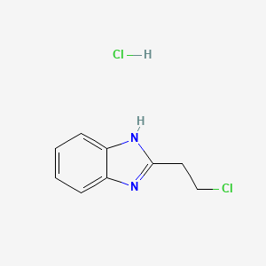 molecular formula C9H10Cl2N2 B1511242 2-(2-Chloroethyl)-1H-benzo[d]imidazole hydrochloride CAS No. 853789-17-0