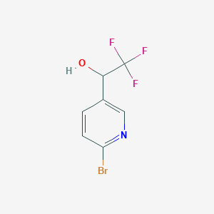 molecular formula C7H5BrF3NO B1511299 1-(6-Bromopyridin-3-yl)-2,2,2-trifluoroethanol CAS No. 1188477-81-7