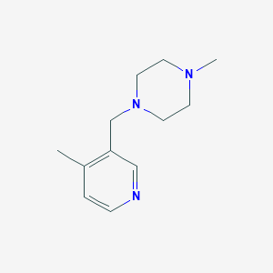 1-Methyl-4-((4-methylpyridin-3-yl)methyl)piperazine