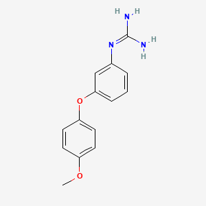 molecular formula C14H15N3O2 B1511413 1-(3-(4-Methoxyphenoxy)phenyl)guanidine 