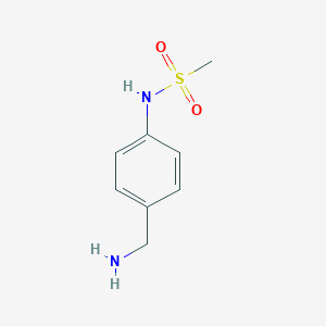 molecular formula C8H12N2O2S B151142 N-[4-(aminomethyl)phenyl]methanesulfonamide CAS No. 129872-50-0