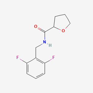 molecular formula C12H13F2NO2 B15114819 N-[(2,6-difluorophenyl)methyl]oxolane-2-carboxamide 