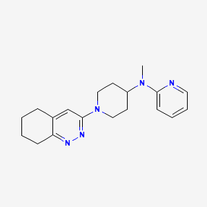 molecular formula C19H25N5 B15114839 N-methyl-N-[1-(5,6,7,8-tetrahydrocinnolin-3-yl)piperidin-4-yl]pyridin-2-amine 