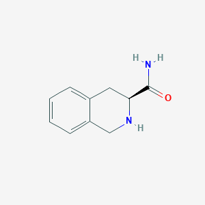 molecular formula C10H12N2O B151157 (S)-1,2,3,4-Tetrahydroisoquinoline-3-carboxamide CAS No. 134732-98-2
