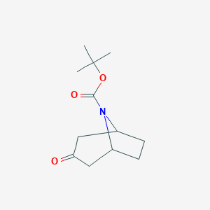 molecular formula C12H19NO3 B015116 Tert-butyl 3-oxo-8-azabicyclo[3.2.1]octane-8-carboxylate CAS No. 185099-67-6
