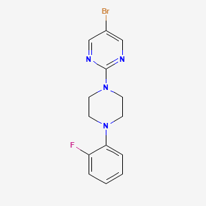 molecular formula C14H14BrFN4 B15116690 5-Bromo-2-[4-(2-fluorophenyl)piperazin-1-yl]pyrimidine 