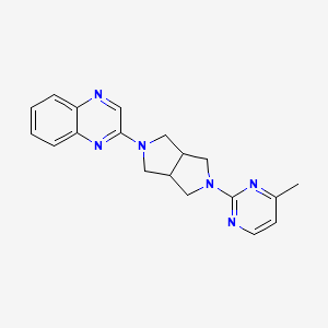 molecular formula C19H20N6 B15116992 2-[5-(4-Methylpyrimidin-2-yl)-octahydropyrrolo[3,4-c]pyrrol-2-yl]quinoxaline 
