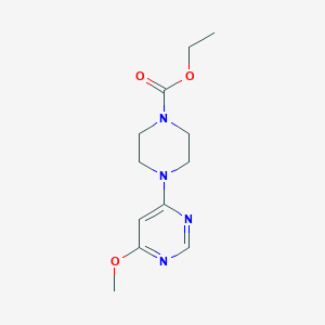 molecular formula C12H18N4O3 B15117333 Ethyl 4-(6-methoxypyrimidin-4-yl)piperazine-1-carboxylate 