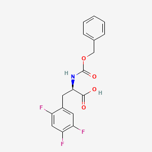 molecular formula C17H14F3NO4 B1511747 N-[(Benzyloxy)carbonyl]-2,4,5-trifluoro-D-phenylalanine CAS No. 923563-50-2