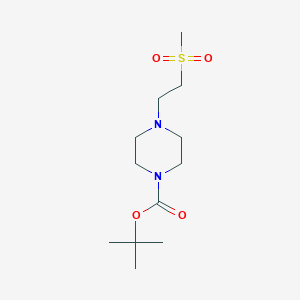 molecular formula C12H24N2O4S B1511760 tert-Butyl 4-(2-(methylsulfonyl)ethyl)piperazine-1-carboxylate 