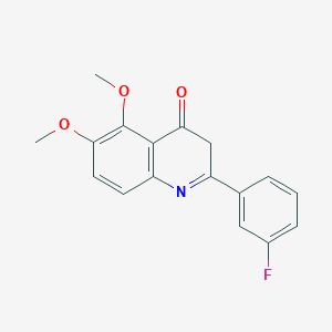 2-(3-fluorophenyl)-5,6-dimethoxy-3H-quinolin-4-one