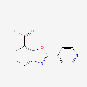 molecular formula C14H10N2O3 B1511788 Methyl 2-(pyridin-4-yl)benzo[d]oxazole-7-carboxylate CAS No. 579525-07-8