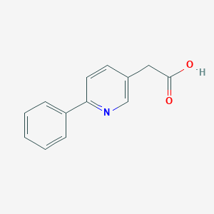 molecular formula C13H11NO2 B1511839 3-Pyridineacetic acid, 6-phenyl- CAS No. 920017-49-8