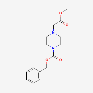 molecular formula C15H20N2O4 B1511867 Benzyl 4-(2-methoxy-2-oxoethyl)piperazine-1-carboxylate 