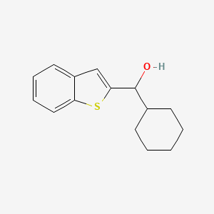 molecular formula C15H18OS B1511882 Benzo[b]thiophen-2-yl(cyclohexyl)methanol CAS No. 1186539-76-3