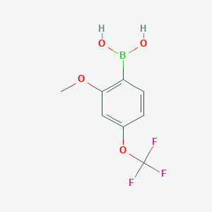 molecular formula C8H8BF3O4 B151191 (2-甲氧基-4-(三氟甲氧基)苯基)硼酸 CAS No. 355836-10-1