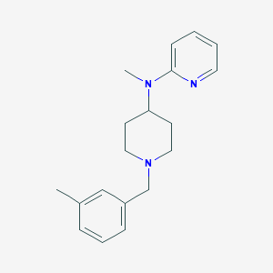 molecular formula C19H25N3 B15119674 N-methyl-N-{1-[(3-methylphenyl)methyl]piperidin-4-yl}pyridin-2-amine 