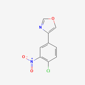 molecular formula C9H5ClN2O3 B1511973 4-(4-Chloro-3-nitrophenyl)oxazole CAS No. 916051-60-0