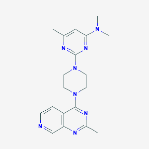 molecular formula C19H24N8 B15120069 N,N,6-trimethyl-2-(4-{2-methylpyrido[3,4-d]pyrimidin-4-yl}piperazin-1-yl)pyrimidin-4-amine 
