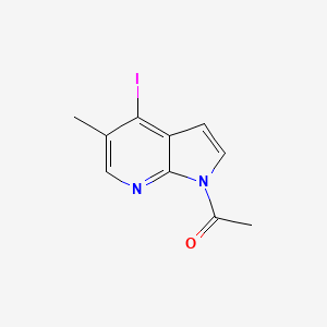 Ethanone, 1-(4-iodo-5-methyl-1H-pyrrolo[2,3-b]pyridin-1-yl)-