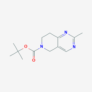 molecular formula C13H19N3O2 B1512065 tert-Butyl 2-methyl-7,8-dihydropyrido[4,3-d]pyrimidine-6(5H)-carboxylate CAS No. 210538-72-0