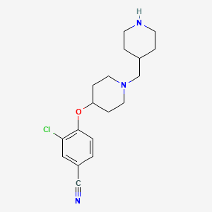3-Chloro-4-(1-piperidin-4-ylmethyl-piperidin-4-yloxy)benzonitrile