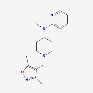 molecular formula C17H24N4O B15120732 N-{1-[(3,5-dimethyl-1,2-oxazol-4-yl)methyl]piperidin-4-yl}-N-methylpyridin-2-amine 