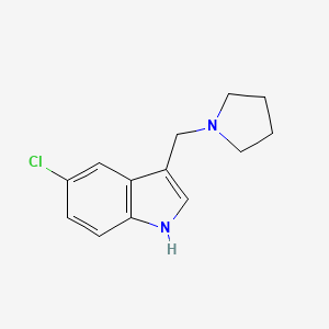 5-chloro-3-(1-pyrrolidinylmethyl)-1H-Indole