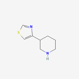 molecular formula C8H12N2S B1512081 4-(Piperidin-3-yl)thiazole 